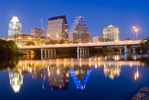 Austin skyline at night